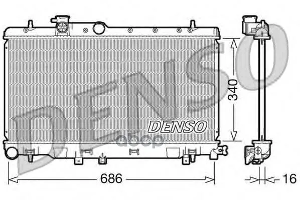 Радиатор Системы Охлаждения Subaru Impreza(00-08) Denso арт. DRM36006