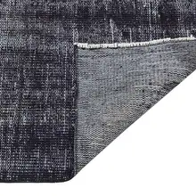 Шерстяной ковер ручной работы, турецкий килим с подарком! Черный коврик для гостиной 10147