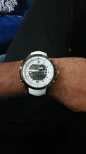 BOAMIGO-reloj deportivo para hombre, Luminoso, de cuarzo blanco, militar, resistente al agua, correa de goma, analógico, Digital
