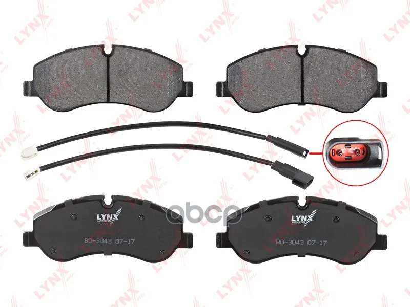 Колодки Тормозные Передние Lynxauto Bd3043 LYNXauto арт. BD3043