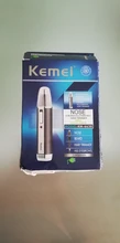 Kemei-cortadora de pelo 4 en 1 para oreja y nariz, maquinilla de afeitar profesional, indolora, para cejas y vello Facial