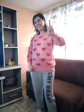 Jersey de amor jersey de cuello redondo suéter 2021 primavera y otoño nuevo suelta tendencia suave suéter para estudiantes chaqueta roja red gran oferta