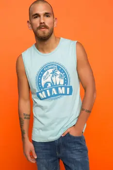 

DeFacto Man Summer Sleeveless Undershirts Men Image Prints Casual Top Tees Male Athlete Undershirt-H0088AZ17SM