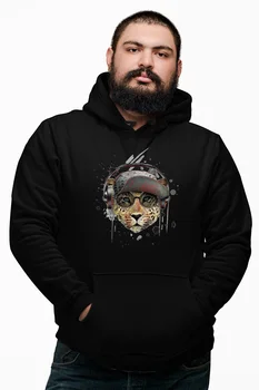 

Angemiel Wear HipHopçı Slat Black Male Hooded Sweatshirt