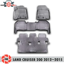 Коврики для Toyota Land Cruiser Prado 200 2012~ коврики Нескользящие полиуретановые грязезащитные внутренние автостайлинг