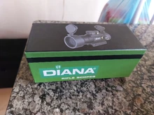 DIANA-Mira telescópica para rifle de caza, visor óptico táctico con punto verde y rojo ajustado a carril con alcance 2x40, 3x42, 3x44, 1x40 para 11/20mm