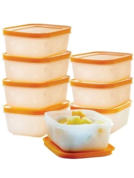 

Vegetable Fruit Refrigerator Storage Container 8x450mL Fresh-Keeping Box Airtight Food Preservation Moisture-proof Kitchen Box storage
