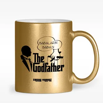 

Personalized The Godfather Design Gold Gilded Mug Cup-1