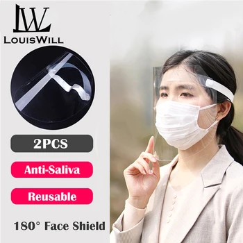 

2pcs / 4pcs Protective Face Shield 180°Face Protection Isolation Shield Anti-Fog Splash Oil-Splash rain-proof Face