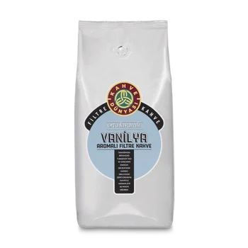 

Vanilla Flavored Filter Coffee Beans 1000GR Special Blend Kahve Dunyasi Turkish Brand Gift for Coffee Lover