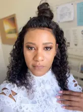 Encaje Frontal transparente con mechones, extensiones con ondas al agua, mechones con Frontal Miss Cara 100%, cabello humano Remy