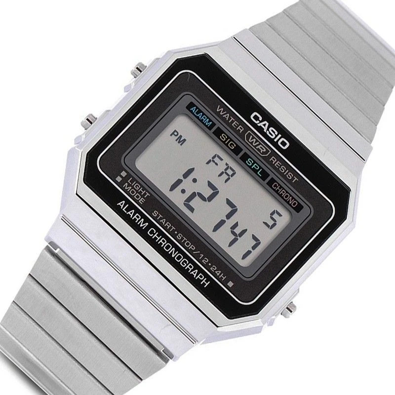 CASIO VINTAGE ICONIC Digital Watch A700W 1A steel strap CASIO VINTAGE  ICONIC Digital Watch A700W 1A steel strap alarm chronograph and led  light|Digital Watches| - AliExpress