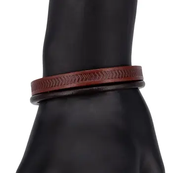 

Leather bracelet otokodesign 55463 (Brown, magnetic lock, genuine leather)