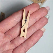 Clips de madera hechos en China, pinzas para fotos, pinza de ropa artesanal, decoración, escuela, oficina, 25mm, 35mm, 45mm, 60mm, 72mm