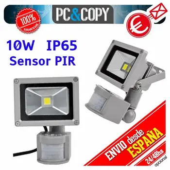

Spotlight Reflector LED light 10W PIR IP65 Waterproof motion sensor