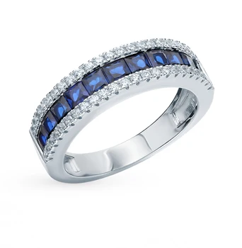 

Silver ring with cubic zirconia sunlight sample 925
