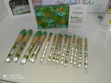 Docolor-brochas de maquillaje profesionales, 15 Uds., para base en polvo, sombra de ojos, pelo sintético, coloridas