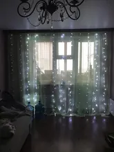 Light Led Curtain-String Window-Decor Christmas Garland Patio Xmas Party 220V EU AIFENG
