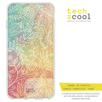 

FunnyTech®Stand case for Sony Xperia XA2 Silicone L Flowers fund colors