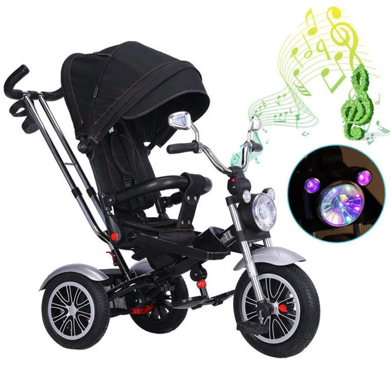 Vendedor Caliente Triciclo evolutivo BARLEY. Juguete simulación moto. Para niño y niña. 2 reposapiés para diferentes edades. Pedales con bloqueo. Kjwneaj9oNp