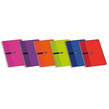 

ENRI notebook notebook soft cover 80 sheets assorted colors format 16 ° 3 PCs
