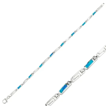 

KUTAYDAN 925 Sterling Silver Opal Stone Bracelet