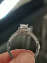 Realytrust-anillo de compromiso de Plata de Ley 925 con diamantes de Esmeralda, joyería de compromiso, para mujeres