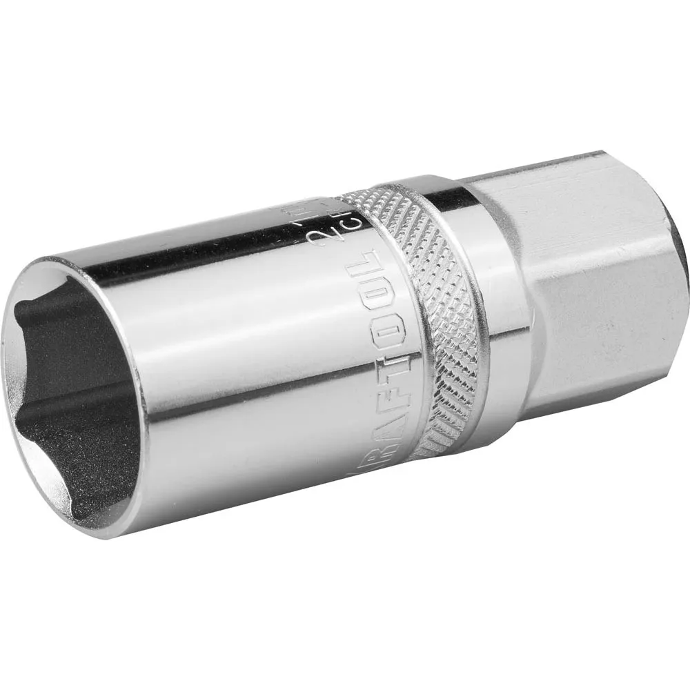 Торцовая головка INDUSTRIE QUALITAT KRAFTOOL 1/2", 21 мм, CrMo сталь, хромированная 27813-21_z01