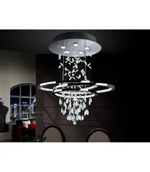

Modern lamps with Crystal Beading: Model HAZE 5 lights