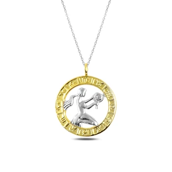 

KUTAYDAN Virgo Zodiac Pendant 925 Sterling Silver