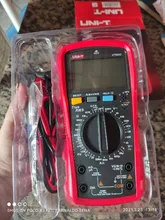 UNI-T-multímetro Digital UNI T, valores eficaces verdaderos UT890C UT890D + rango Manual AC DC, probador de temperatura de capacitancia, retroiluminación