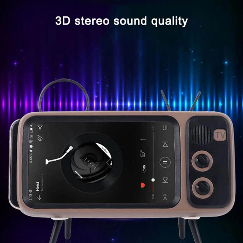 PTH800 Ретро Высокое качество звука Bluetooth динамик открытый беспроводной динамик ТВ воспроизведения мобильного телефона кронштейн аудио Профессиональный
