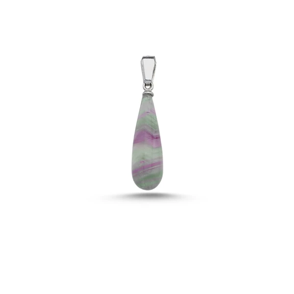 

Silver 925 Sterling Fluorite Stone Pendant
