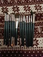 Juego de brochas de maquillaje profesionales, 15 Uds., sombra de ojos, base de maquillaje en polvo, pestañas, Kit de herramientas de belleza cosméticas