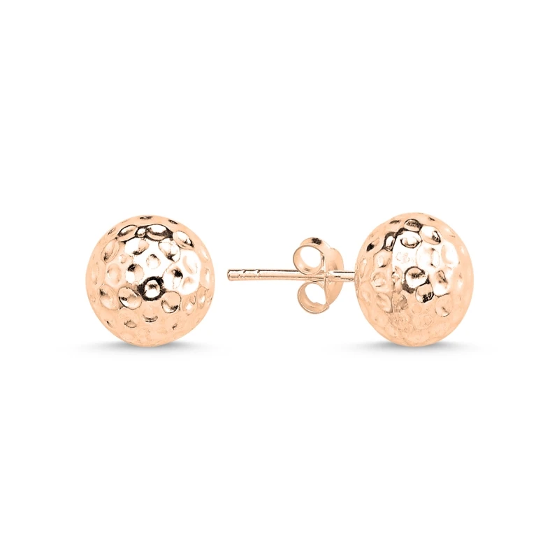 

Silver 925 Set 10mm Forged Ball Earrings