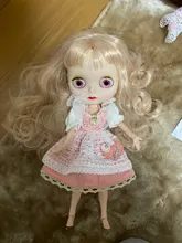 Accesorios de muñeca BJD, 26cm, vestido de muñeca de 10 pulgadas para blyther, sombrero de ropa de muñeca, vestido DIY para niños, ropa de juguete, regalos para niñas, 1/6