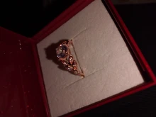 Vienkim 1PC cristal popular plateado mujeres de anillos de compromiso de circón cúbico elegante blanco rosa de oro anillo tamaño 6 7 8 9