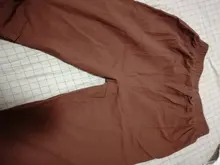 Pantalones de lino y algodón para mujer, pantalón harén holgado, informal, con cintura elástica, Color liso, para primavera y verano