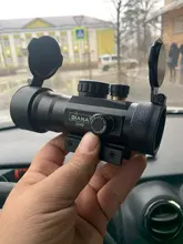 DIANA-Mira telescópica para rifle de caza, visor óptico táctico con punto verde y rojo ajustado a carril con alcance 2x40, 3x42, 3x44, 1x40 para 11/20mm