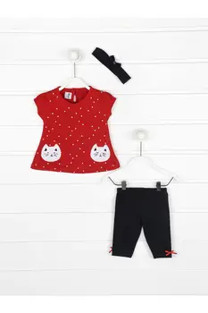 

Red Summer Female Child 3 PCs Set