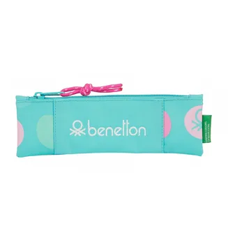 

PORTATODO ESTRECHO BENETTON TOPOS TURQUESA