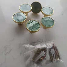 Furniture-Handles Door-Knobs Drawer Pulls Cupboard Shell-Resin Cabinet Kitchen Brass