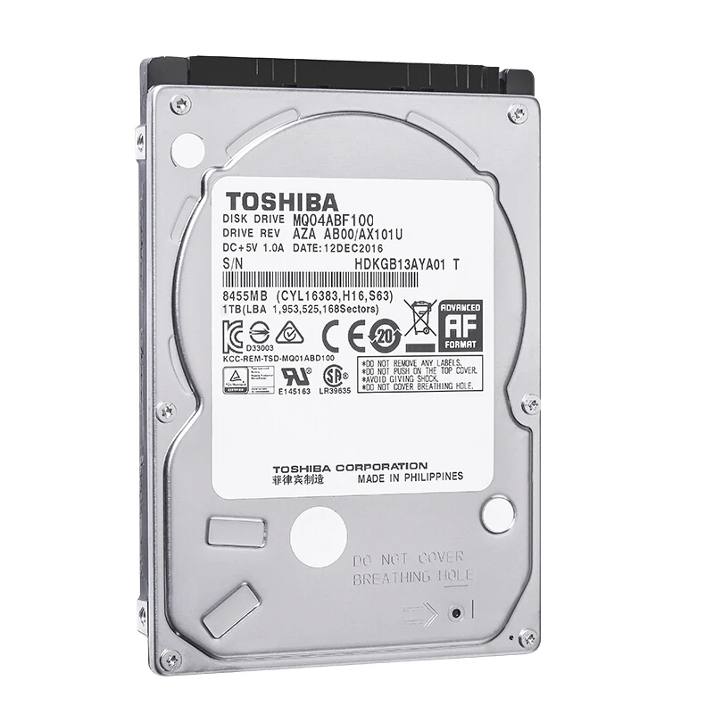 Toshiba 1TB/2TB HDD Laptop 2.5 SATA III HD