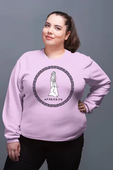 

Angemiel Wear Greek God Aphrodıte Pink Women Sweatshirts