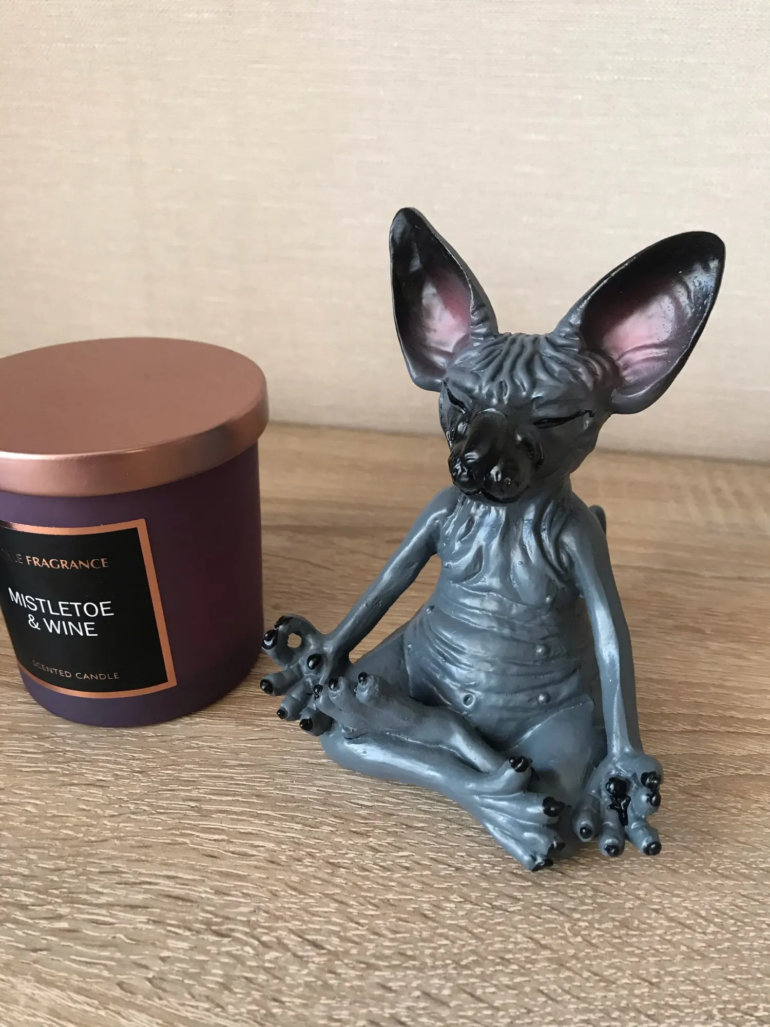 Whimsical Buddha Sphynx Cat Figurine Meditation Yoga Happy Cat Decor Art Sculptures Outdoor Garden Statues Figurines#g3 photo review