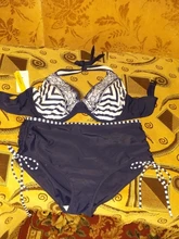 Bikinis Two-Piece swimsuit 4xl Swimwear Large-Size Women Female Separate