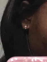 1 par de pendientes en línea de acero inoxidable con cristales, pendientes de aro, pendientes Brincos para mujeres y hombres, joyería