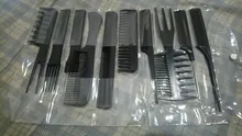 Juego de peine para el cuidado del cabello, 10 Uds., antiestático, grueso, fino, dentado, cola, ondas, peines, peine de estilismo profesional
