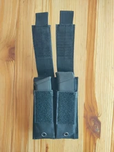 Bolsa Molle de nailon de 9mm, bolsa táctica doble de doble pistola para revistas, cierre la funda para caza militar Glock 1911 HK USP Mag