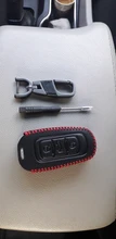 De cuero genuino funda de llave de control remoto para coche para Geely Atlas Boyue NL3 EX7 Emgrand X7 EmgrarandX7 SUV GT GC9 borui funda de llave de control remoto para coche